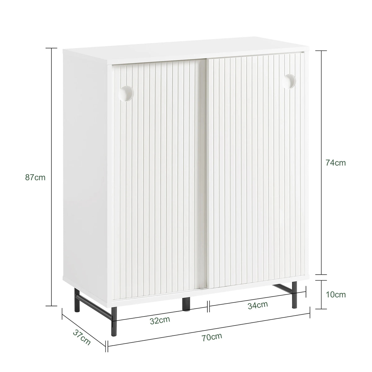 SoBuy FSB62-W shoe wardrobe kitchen wardrobe sideboard sliding doors dresser wardrobe side wardrobe storage s wardrobe