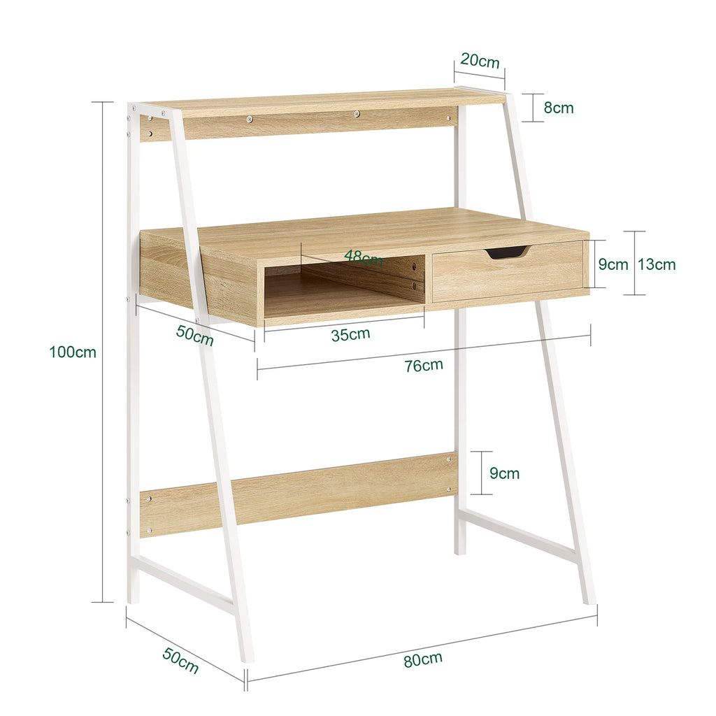 SoBuy FWT63-N Desk with tray computer table work table office table table with drawer