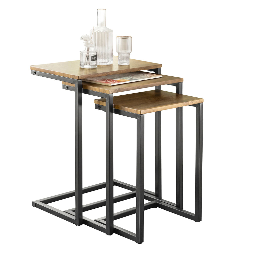 SoBuy FBT102-F set side table set table coffee table stackable coffee table laptop table care table living room table