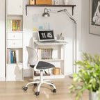 Bureau pliant avec étagères