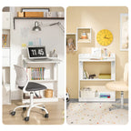 Bureau pliant avec étagères