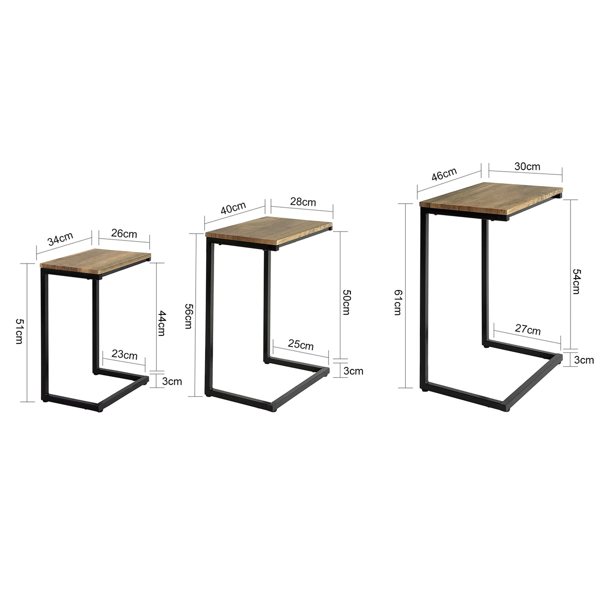 SoBuy FBT102-F set side table set table coffee table stackable coffee table laptop table care table living room table