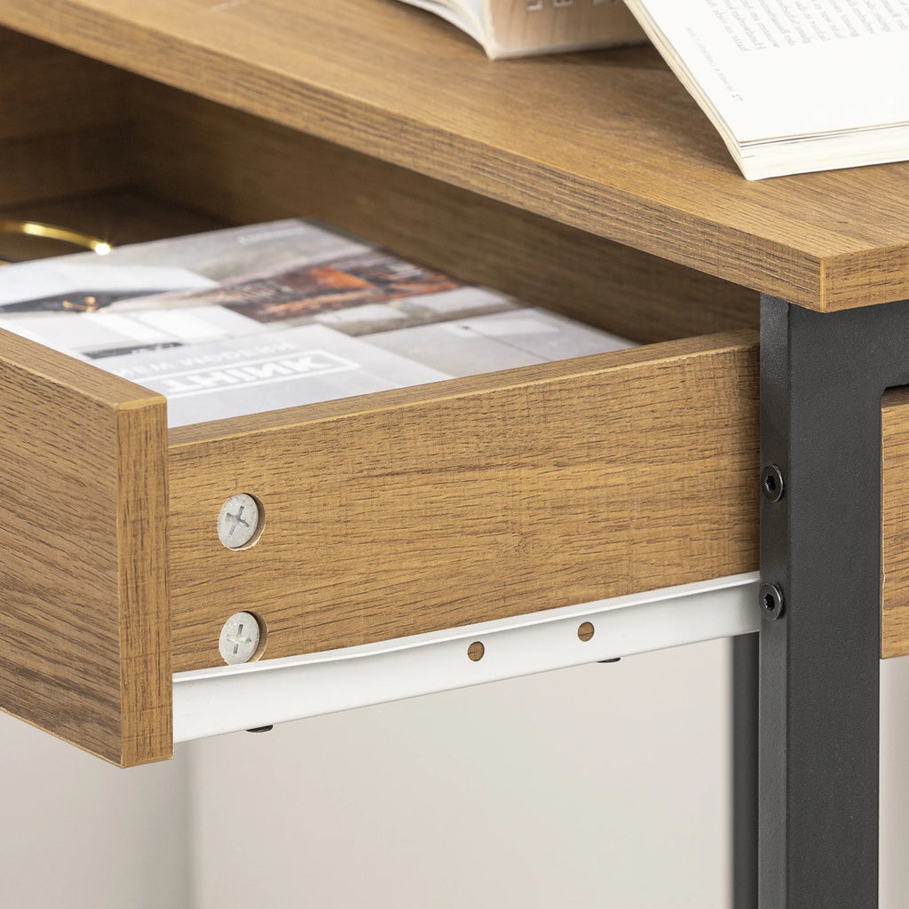 SoBuy FWT43 Desk with One Drawer and 2 Hooks table Computer table Worktable BHT approx: 60x77x40cm