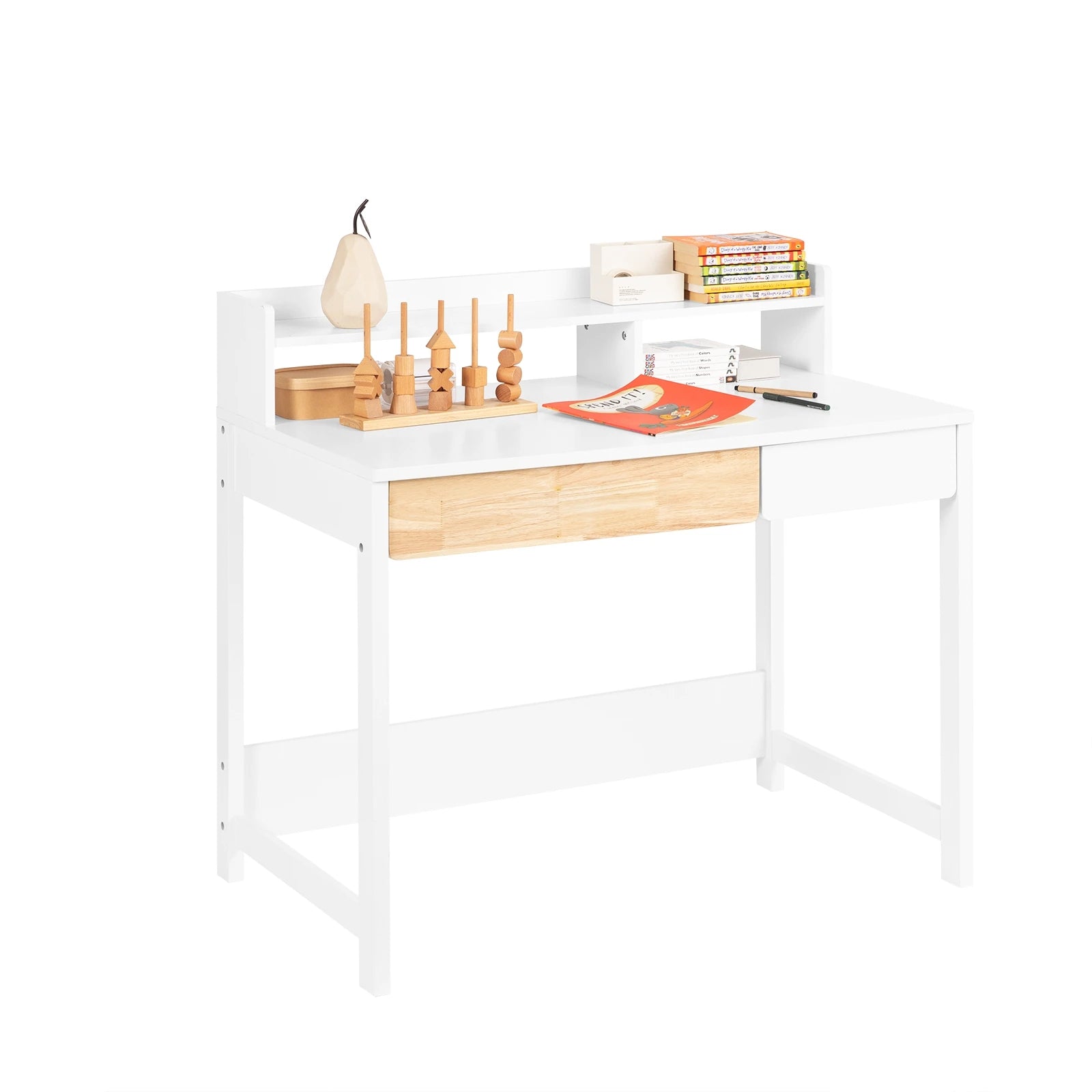 SoBuy FWT106-W 2 Storage Desk Computer Table Office table Home Office Corner Desk Desk
