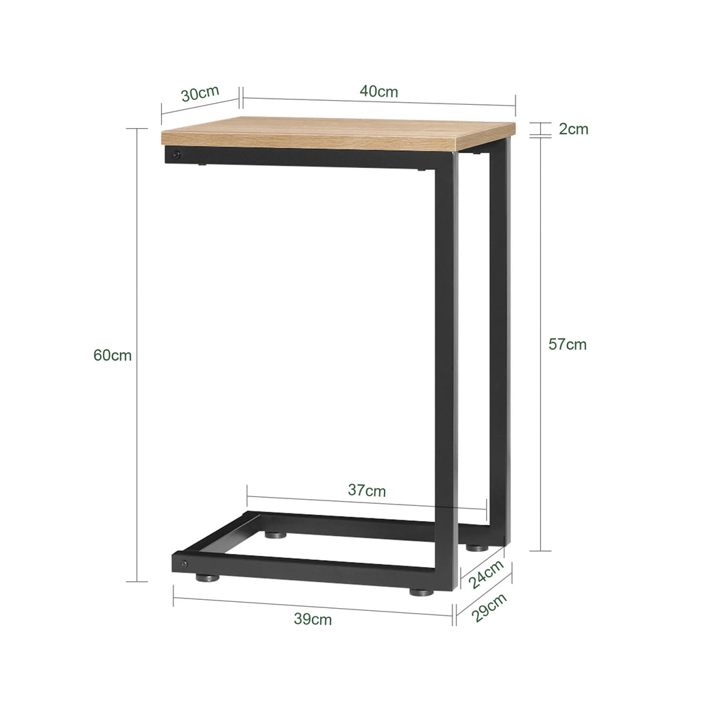SoBuy FBT44 bed table side table table coffee table sofa table laptop table care table BHT approx.: 30x60x40cm