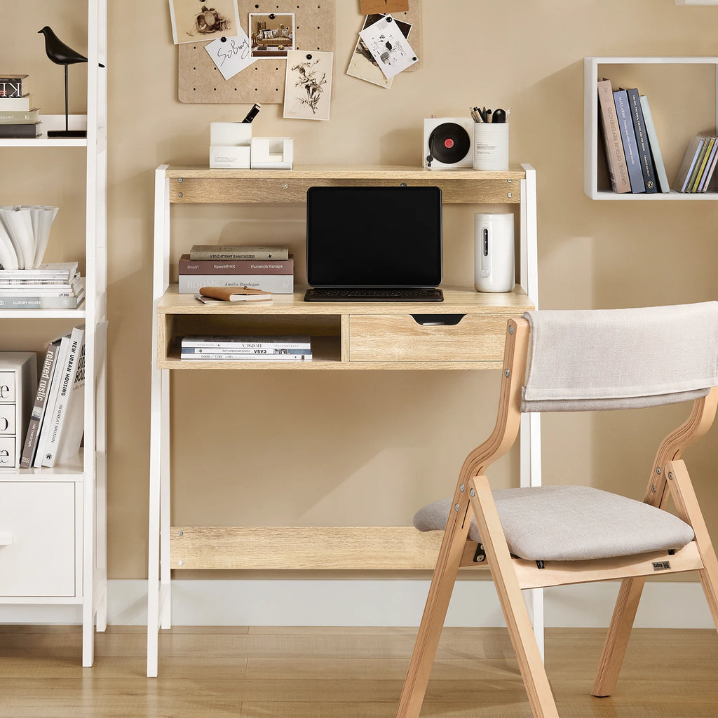 SoBuy FWT63-N Desk with tray computer table work table office table table with drawer