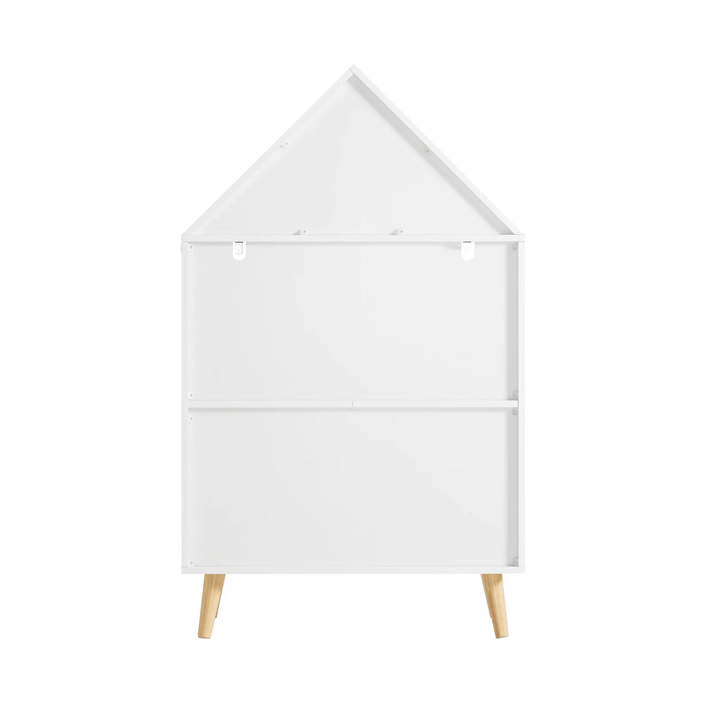 SoBuy KMB58-W children's shelf with house design bookcase for children storage shelf toys shelf furniture