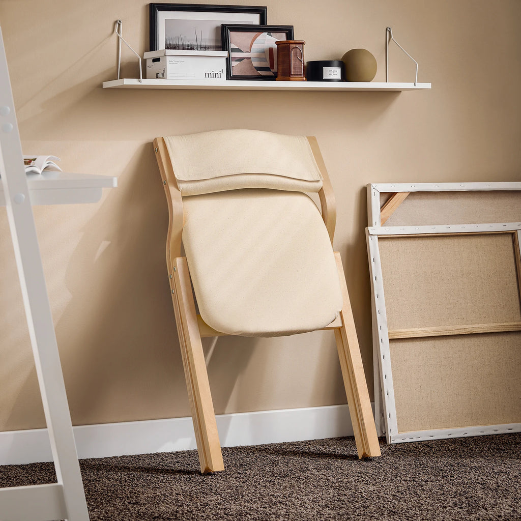 SoBuy FST40 folding chair dining chair kitchen chair with upholstered seat and backrest