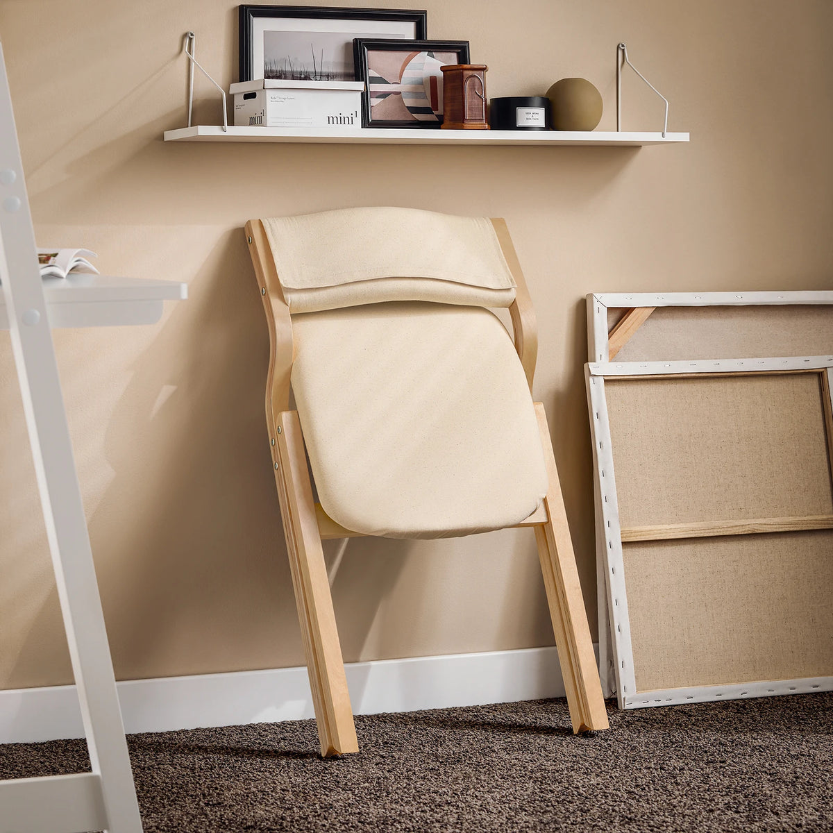 SoBuy FST40 folding chair dining chair kitchen chair with upholstered seat and backrest