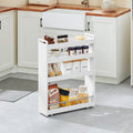 SoBuy NSR01 niche rack with 4 floors kitchen rack with trolley trolley trolley narrow shelf bathroom rack