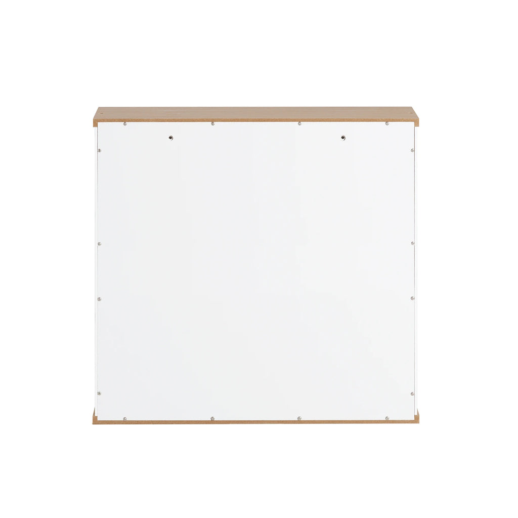 SoBuy BZR42-W Hanging wardrobe with Slat Doors Wall Cabinet Hanging wardrobe Kitchen wardrobe Medicine wardrobe Bathroom furniture