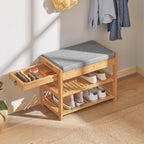 Banc à chaussures en bambou
