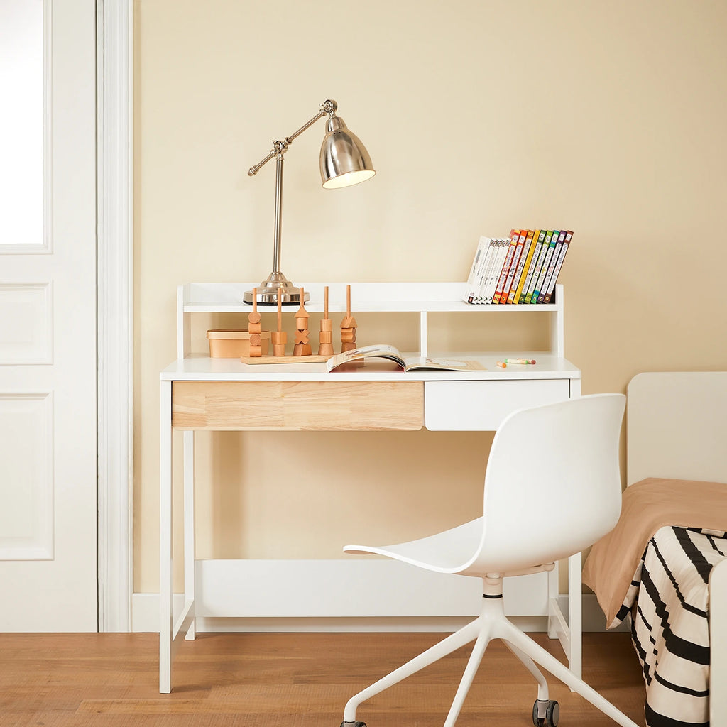 SoBuy FWT106-W 2 Storage Desk Computer Table Office table Home Office Corner Desk Desk