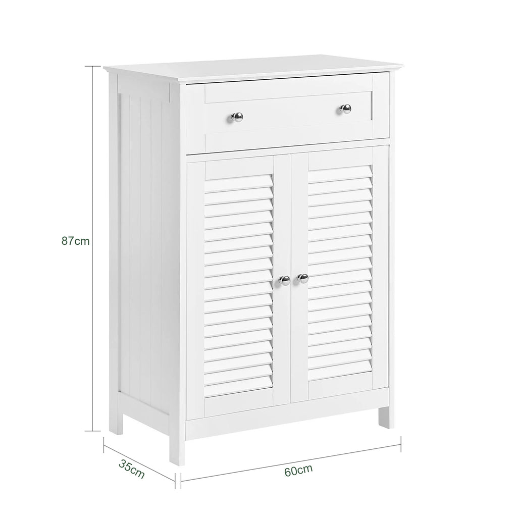 SoBuy FRG238 Bathroom chest of drawers with One Drawer and Doors, chest of drawers Bathroom wardrobe Bathroom furniture Sideboard Hallway wardrobe