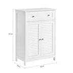Meuble de salle de bain à portes