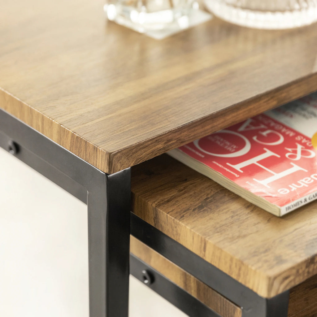 SoBuy FBT102-F set side table set table coffee table stackable coffee table laptop table care table living room table