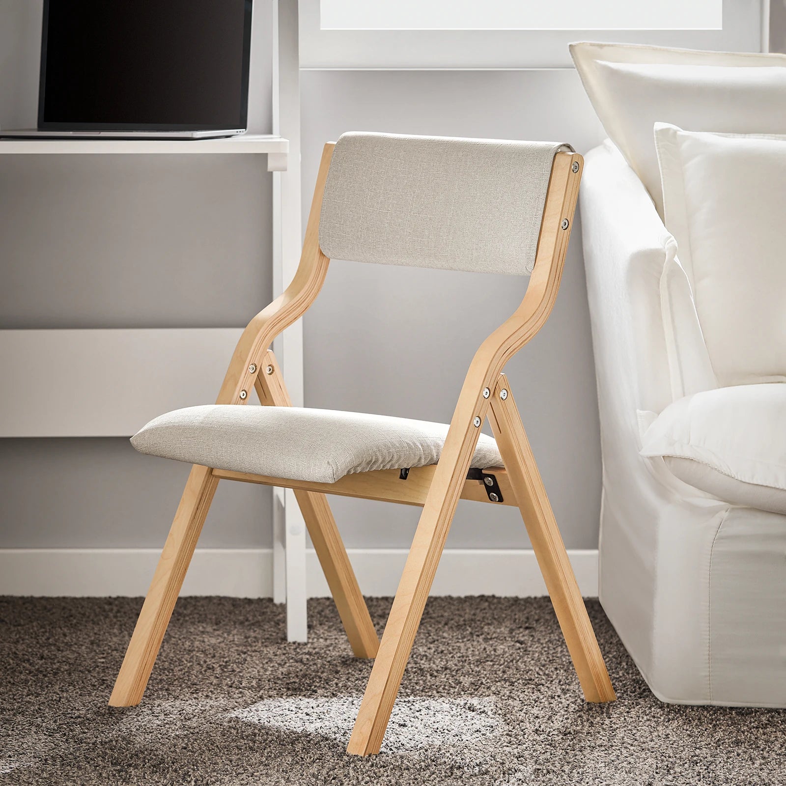 SoBuy FST40 Folding Chair Dining Chair Kitchen Chair with Upholstered Seat and Backrest