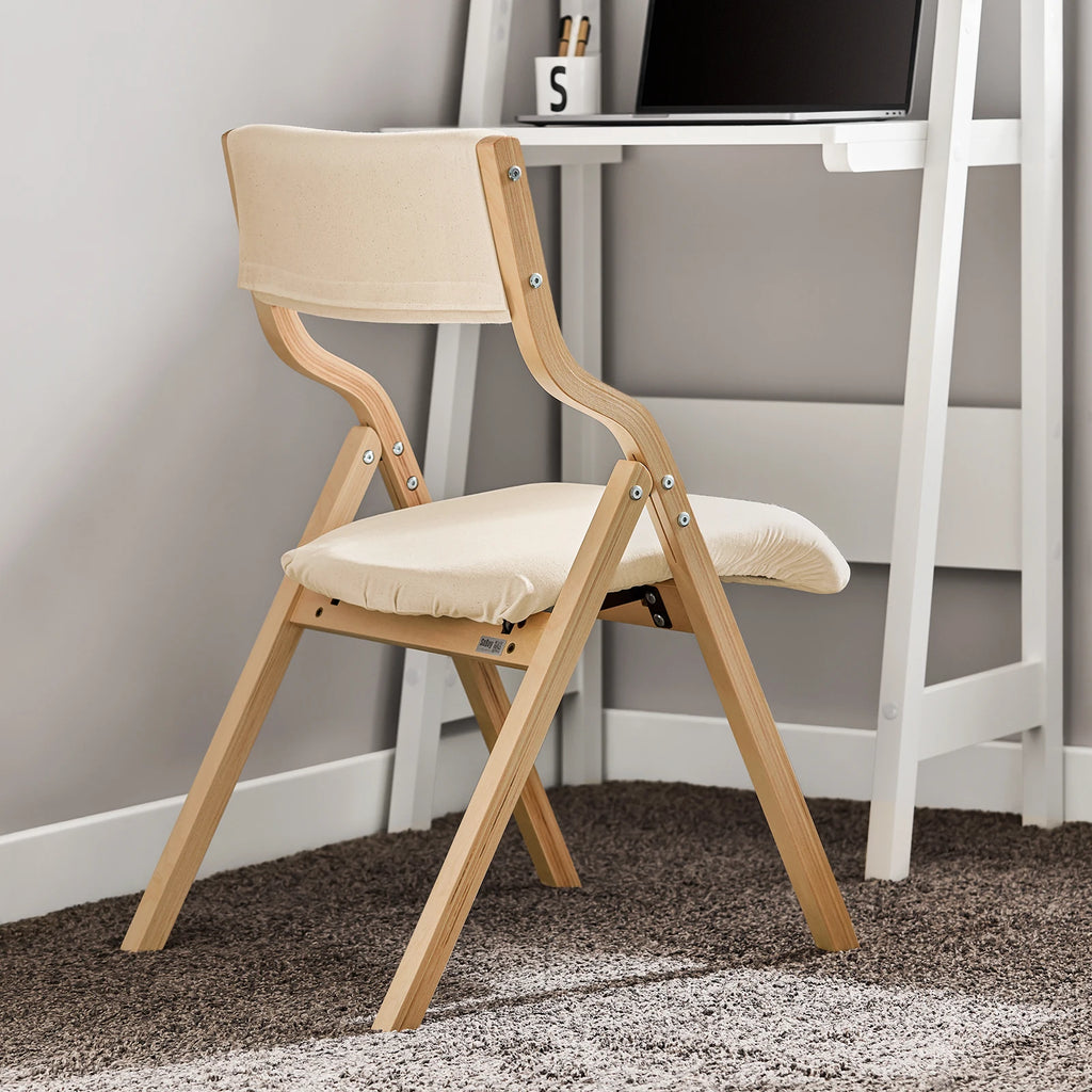 SoBuy FST40 folding chair dining chair kitchen chair with upholstered seat and backrest