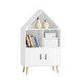 SoBuy KMB58-W children's shelf with house design bookcase for children storage shelf toys shelf furniture