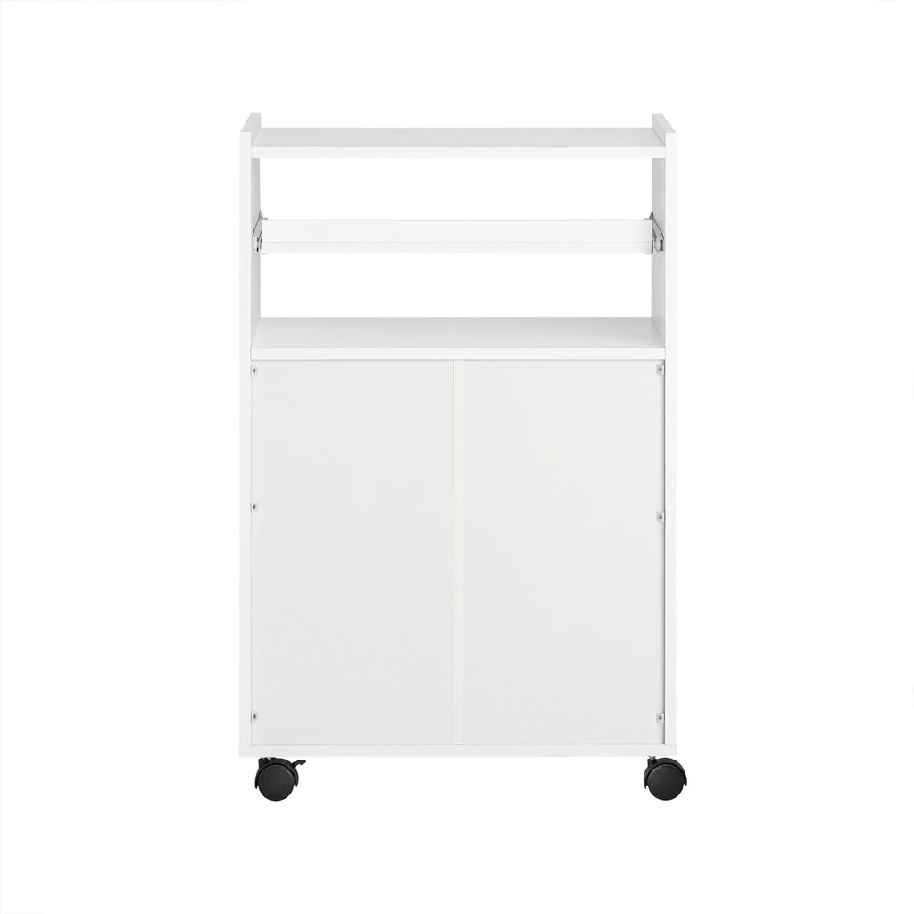 SoBuy FSB09 kitchen wardrobe kitchen cart rolling cabinet drink cart microwave wardrobe with one sliding shelf