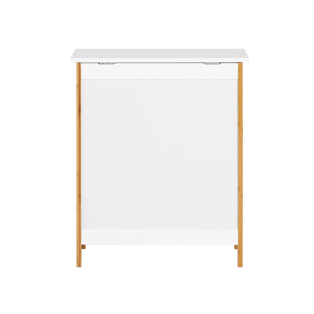 SoBuy FSS66-WN Laundry chest laundry basket laundry collector laundry bin with lid laundry box white natural