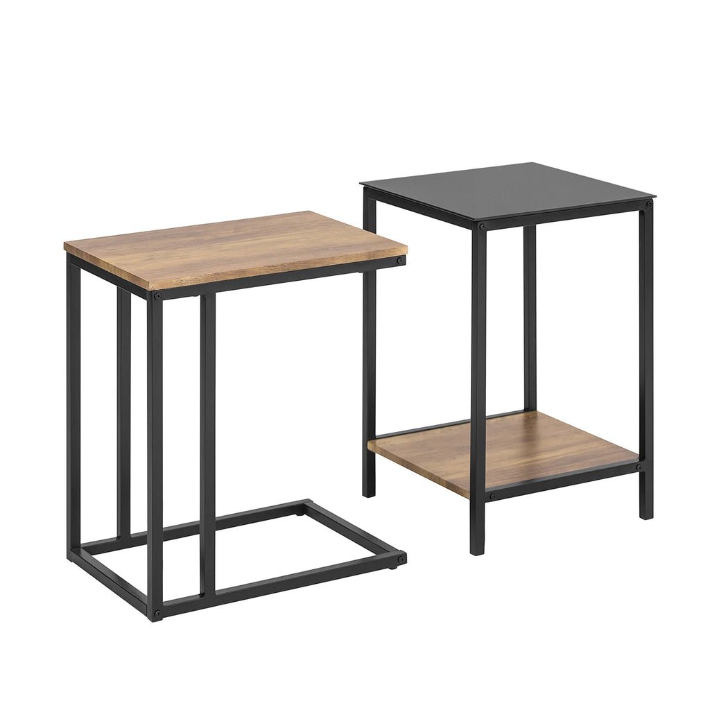 SoBuy FBT99-F set side table set table coffee table stackable sofa table coffee table laptop table care table living room table