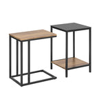 Duo de tables gigognes en verre
