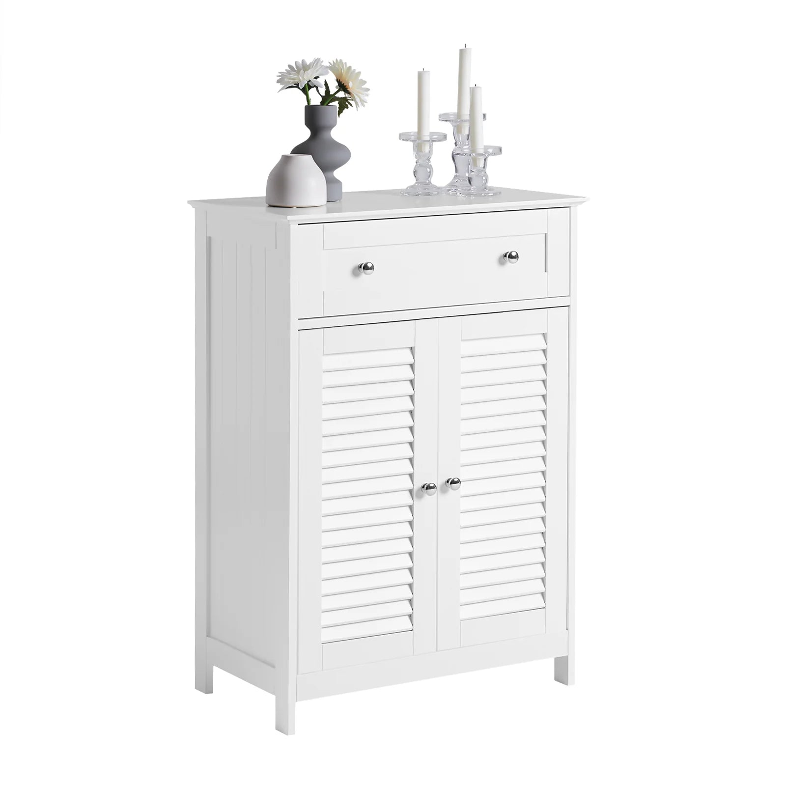 SoBuy FRG238 Bathroom chest of drawers with One Drawer and Doors, chest of drawers Bathroom wardrobe Bathroom furniture Sideboard Hallway wardrobe
