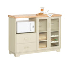 Buffet vitré avec niche micro-ondes
