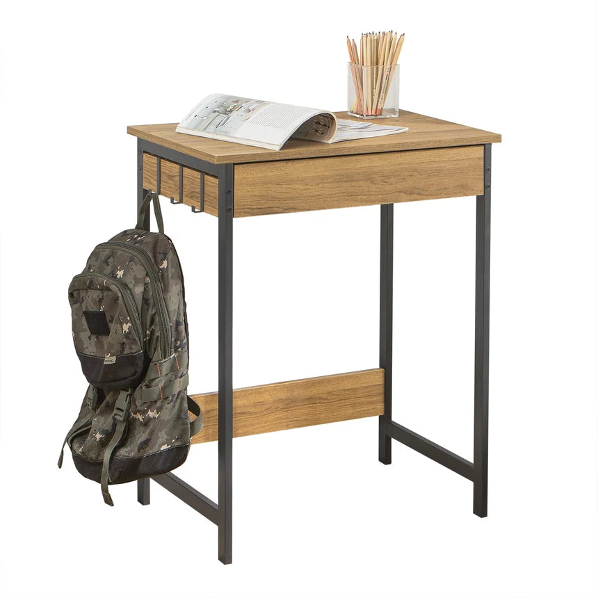 SoBuy FWT43 Desk with One Drawer and 2 Hooks table Computer table Worktable BHT approx: 60x77x40cm