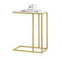SoBuy FBT87-G side table Sofa table coffee table Laptop table bed table care table with gold BHT approx. 48x62x30cm