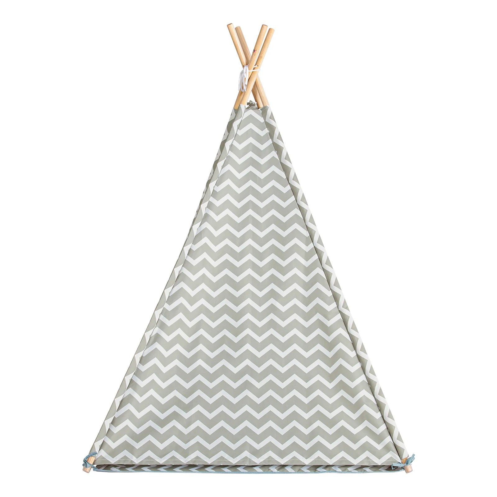 SoBuy OSS03 Tipite Tent Game tent tent for Kids 1 Door and 1 Window Playhouse Kids tent Indian White/Grey