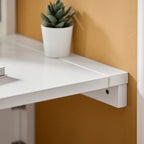 Table murale rabattable blanche