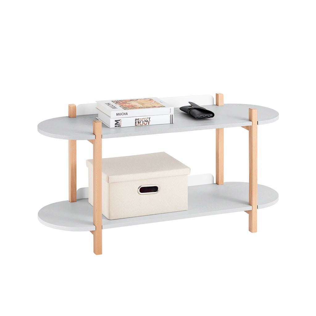 SoBuy HSTR01 Bookshelf Multifunctional Shelf Stand Rack With 2 Shelves coffee table Shelf Cantil 100x52x33cm