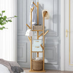 Portant à vêtements avec étagères