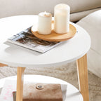 Duo de tables basses rondes