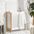 SoBuy FSS66-WN Laundry chest laundry basket laundry collector laundry bin with lid laundry box white natural
