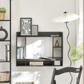 SoBuy FWT18 Wall table in black, closet writing table computer table children's writing table, BHT approx.: 82x60x39cm