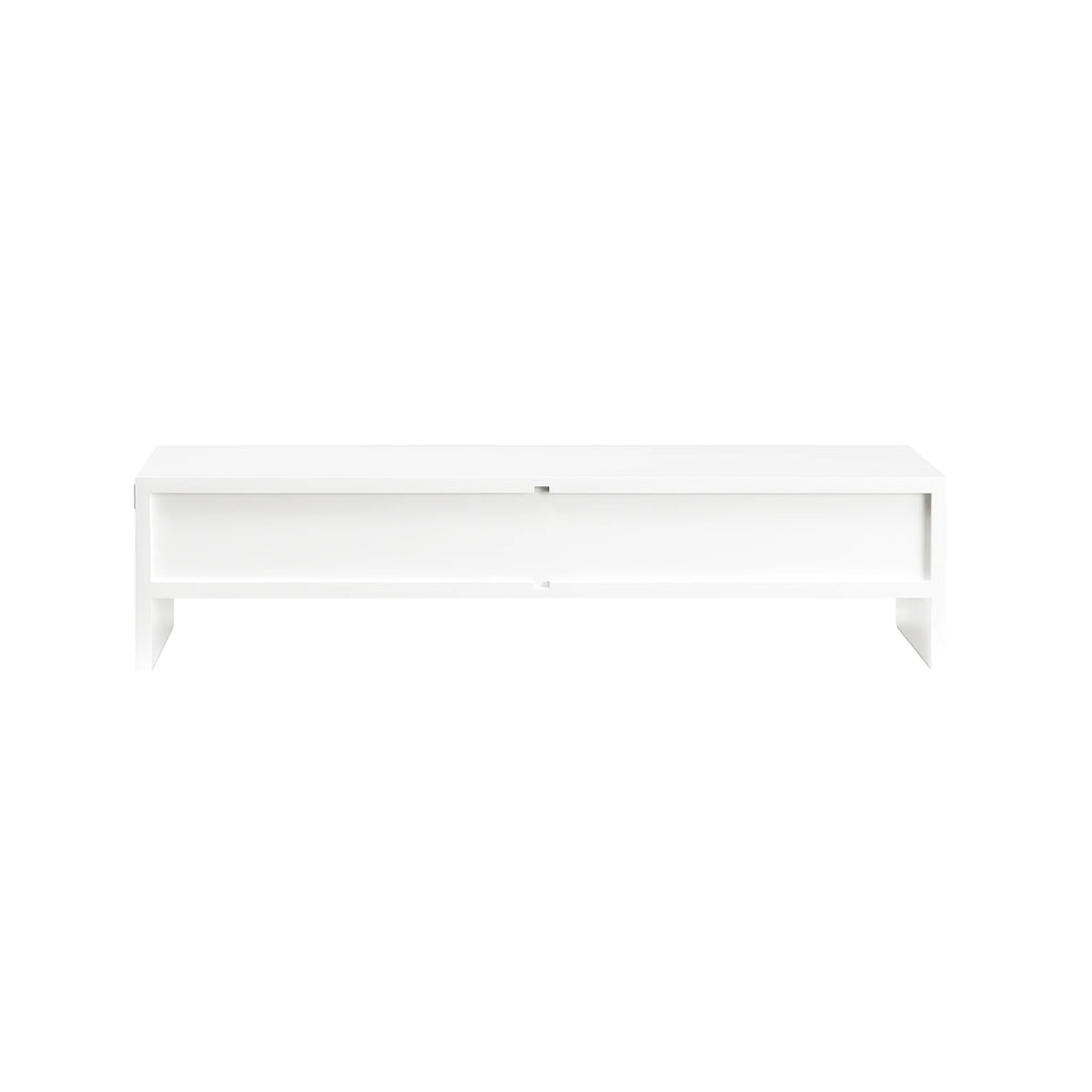 SoBuy BBF02 monitor screen stand monitor increase monitor stand with 2 drawers BHT approx. 47x11x18cm