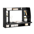 Bureau mural rabattable noir