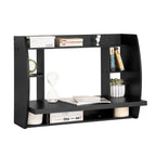 Bureau mural rabattable noir