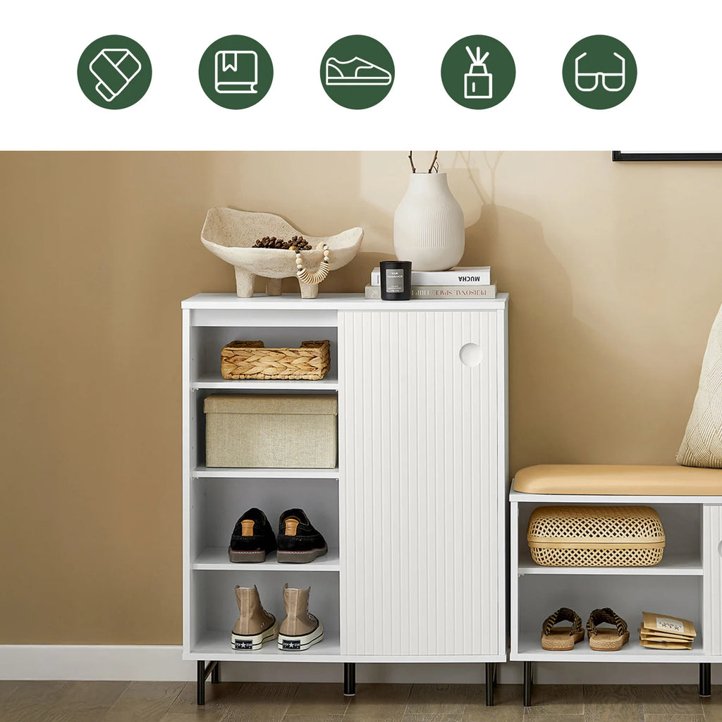 SoBuy FSB62-W shoe wardrobe kitchen wardrobe sideboard sliding doors dresser wardrobe side wardrobe storage s wardrobe