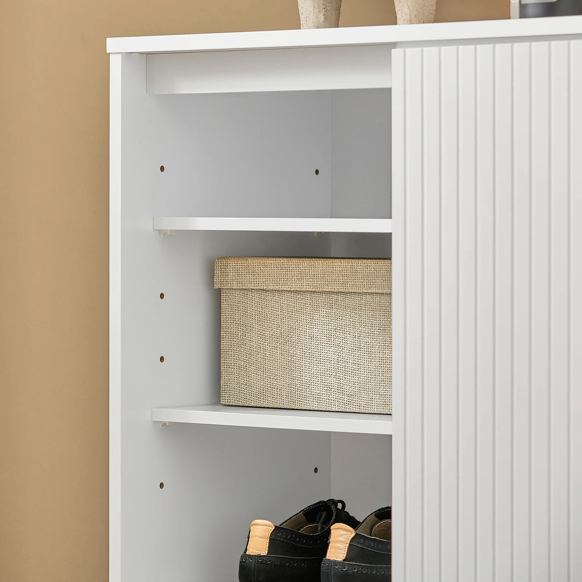 SoBuy FSB62-W shoe wardrobe kitchen wardrobe sideboard sliding doors dresser wardrobe side wardrobe storage s wardrobe