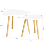 Duo de tables gigognes en bambou