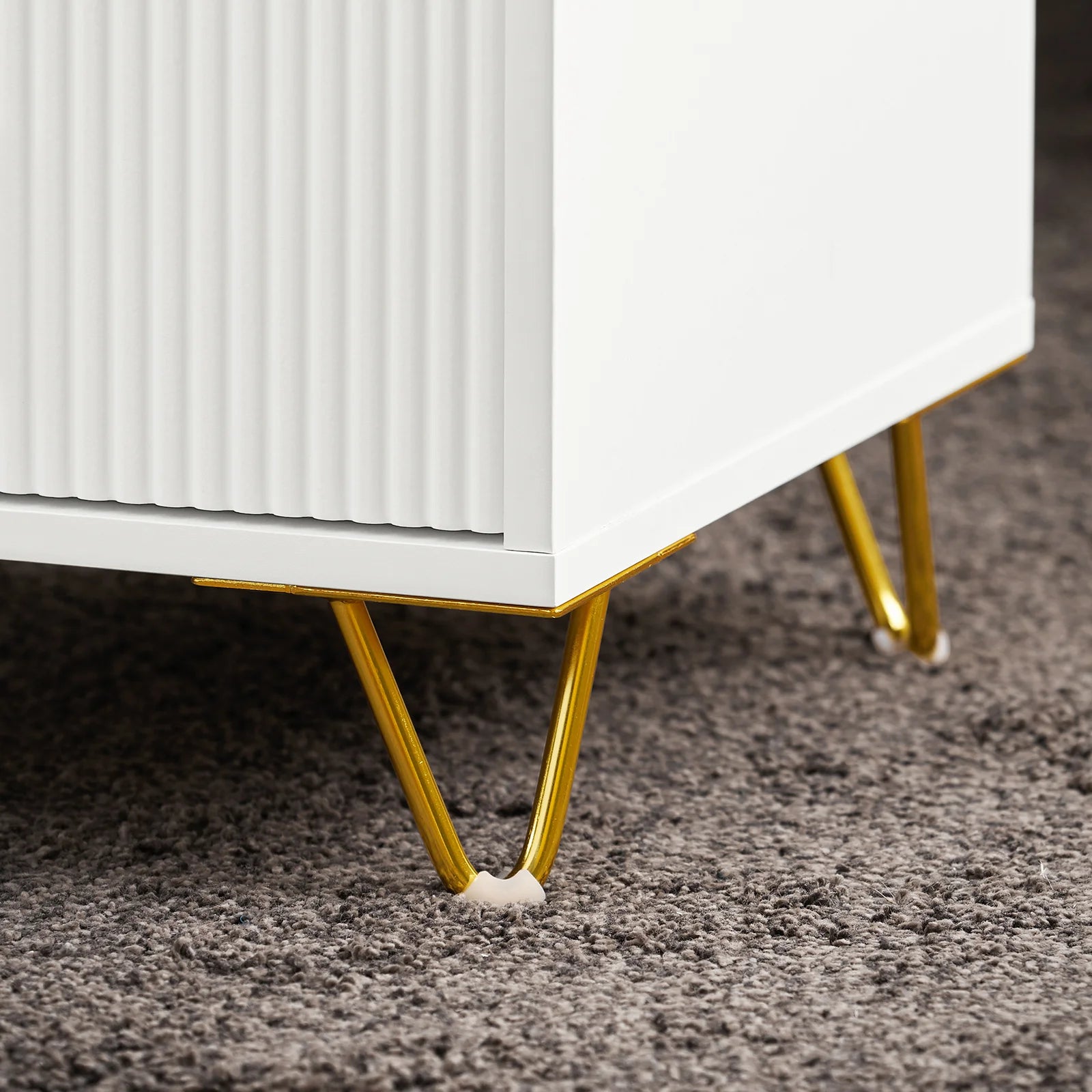 SoBuy FBT115-L 3 drawer bedside table for box spring bed sofa table side table table phone table bedside cabinet
