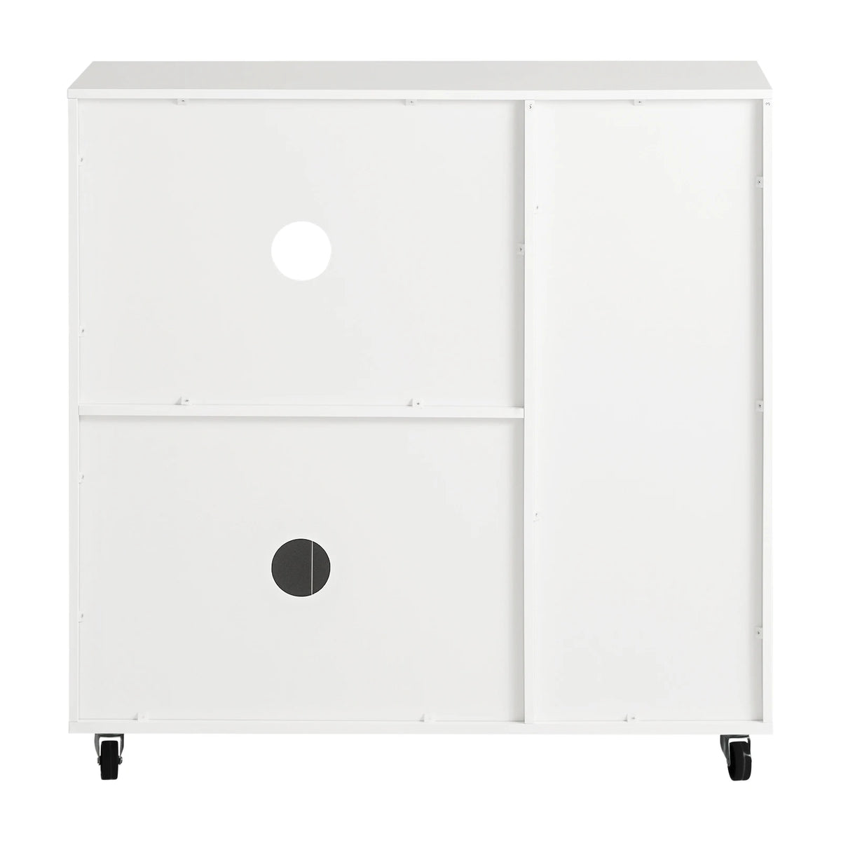 SoBuy FSB78 Sideboard on Roller Kitchen Trolley Microwave wardrobe Kitchen wardrobe Trolley storage s wardrobe kitchen chest of drawers White