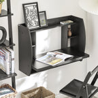 Bureau mural rabattable noir