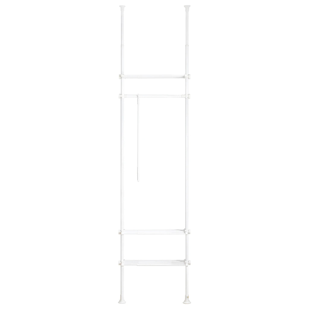 SoBuy KLS07 Telescopic Bar dresses stand with 1 dresses Bar and 3 Stays Telescopic Wardrobe System
