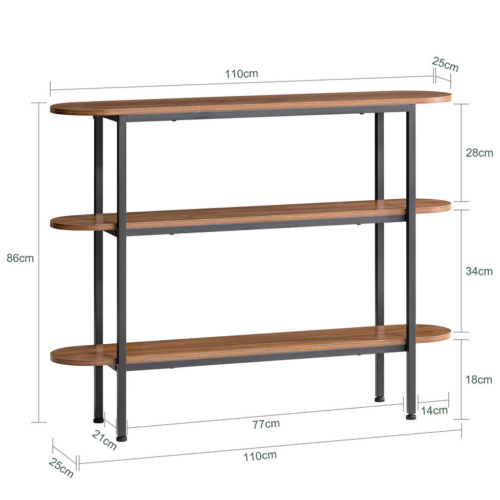 Sobuy Fsb67-Ws Console Table Hallway Table Sideboard Narrow Side Table Sofa Table Decorative Table W X H X D Approx: 110X86X25Cm