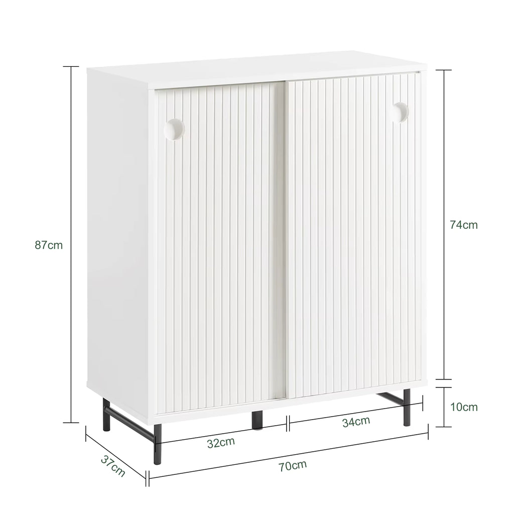 SoBuy FSB62-W shoe wardrobe kitchen wardrobe sideboard sliding doors dresser wardrobe side wardrobe storage s wardrobe
